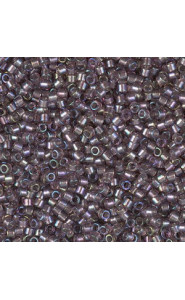 Miyuki delica Beads 11/0 - Sparkling lined smoky amethyst ab DB-1760